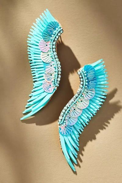 Mignonne Gavigan Shell Sequin Madeline Earrings In Blue