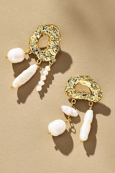 Mignonne Gavigan Silvia Pearl Drop Earrings In Gold