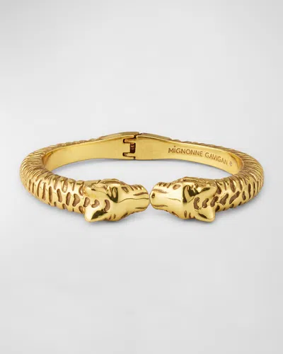 Mignonne Gavigan Tiger Cuff Bracelet In Antique Gold