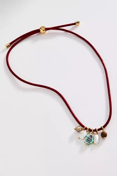 Mignonne Gavigan Vega Necklace In Red