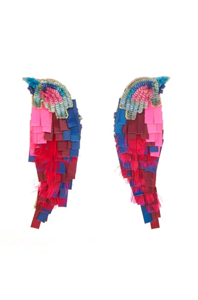 Mignonne Gavigan Women's Bird Earring In Pink
