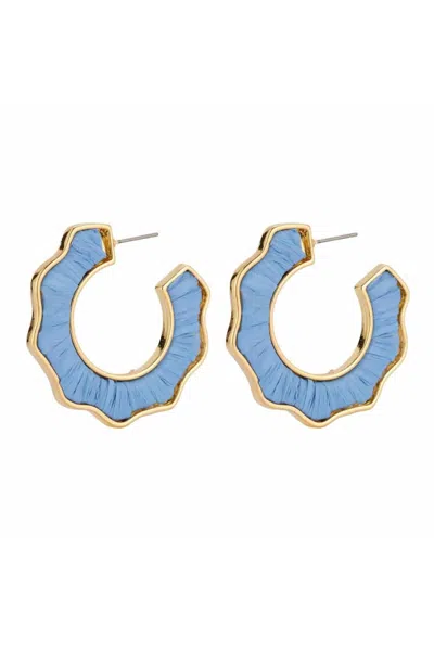 Mignonne Gavigan Women's Darby Hoop Earrings In Light Blue