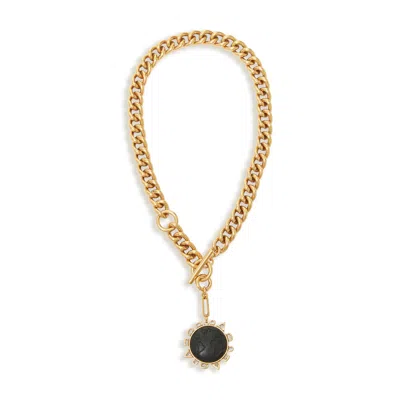 Mignonne Gavigan Women's Gold / Black Odyssey Necklace Black In Multi