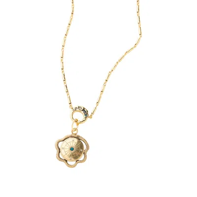Mignonne Gavigan Women's Gold / Green Montgomery Charm Necklace In Multi