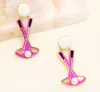 Mignonne Gavigan Women's Golf Putting Drop Earrings In Purple In Purple