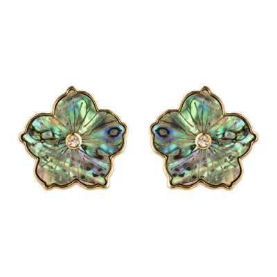 Mignonne Gavigan Women's Green / Blue / Gold Paloma Studs