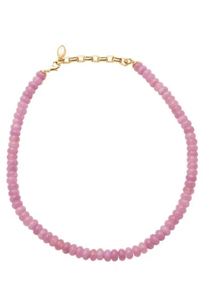 Mignonne Gavigan Women's Harbour Island Collar Necklace In Light Purple In Pink