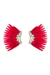 Mignonne Gavigan Women's Mega Mini Madeline Earrings In Crimson In Red