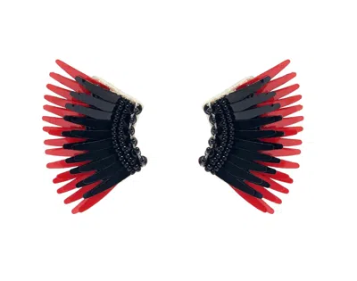 Mignonne Gavigan Women's Mini Madeline Earrings In Black/red In Pink