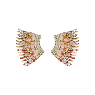 Mignonne Gavigan Women's Neutrals Mini Madeline Earrings White Combo In Gold