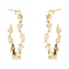 Mignonne Gavigan Women's Silver / Neutrals / Gold Worth Crystal Hoops