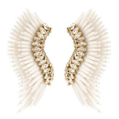 Mignonne Gavigan Women's Silver / Neutrals / White Crystal Clustered Midi Madelines White