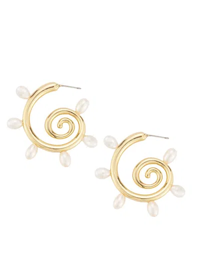 Mignonne Gavigan Women's Toni Freshwater Pearl & 14k-gold-plated Hoop Earrings In Multi