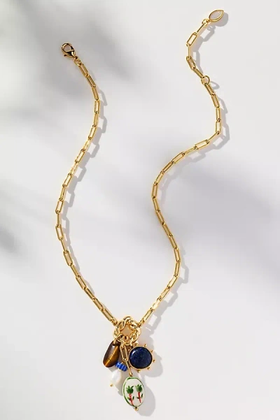 Mignonne Gavigan Wrenley Charm Necklace In Gold