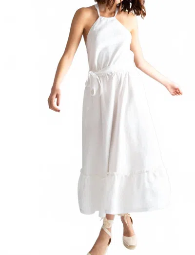 Miguelina Amanda Open-back Dress In Pure White