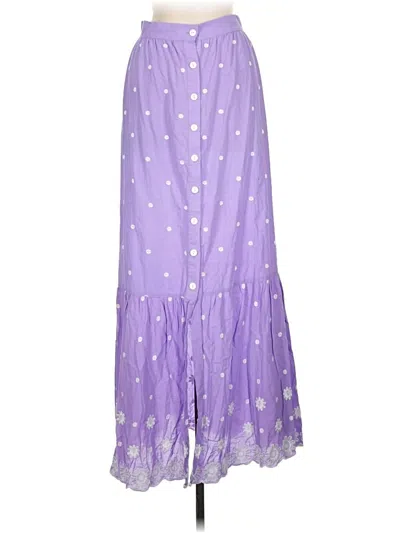 Pre-owned Miguelina Casual Skirt In Purple