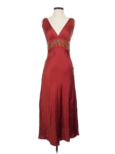 Pre-owned Miguelina Cocktail Dress In Burgundy