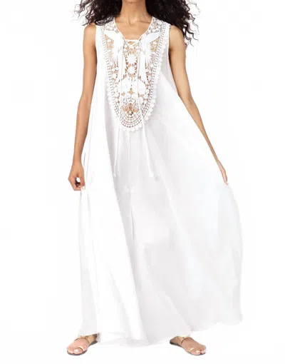 Miguelina Lana Phoenix Lace Coverup In White