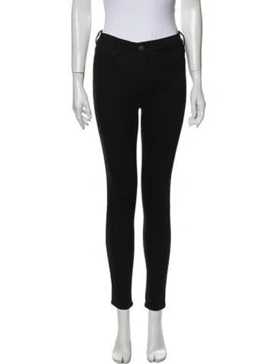 Pre-owned M.i.h. Jeans Mid-rise Skinny Leg Jeans In Black