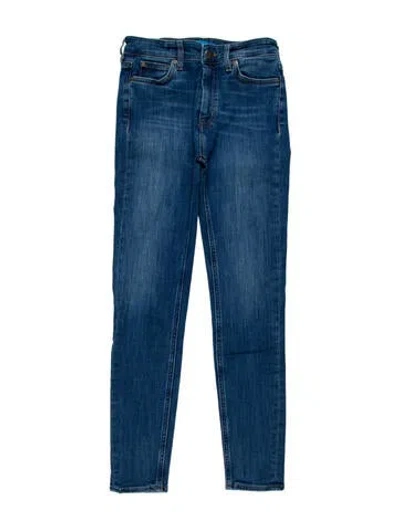 Pre-owned M.i.h. Jeans Mid-rise Skinny Leg Jeans In Blue