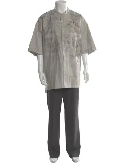 Pre-owned Miharayasuhiro 2024 Graphic Print Shirt W/ Tags In Gray