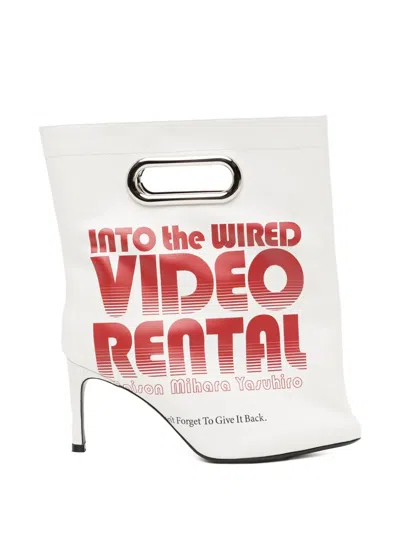 Miharayasuhiro 80mm Printed Boots In White