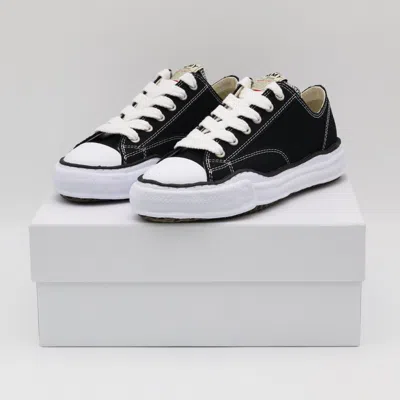Pre-owned Miharayasuhiro A01fw702-black Maison Mihara Yasuhiro Peterson Og Sole Canvas Low Cut (men's)