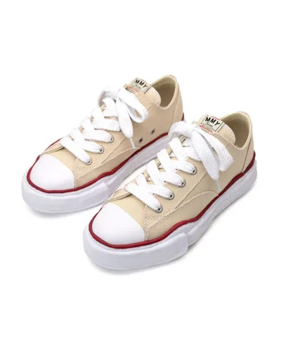 Pre-owned Miharayasuhiro A04fw729-natural Maison Mihara Yasuhiro Peterson Og Sole Canvas Low Top (men's) In Beige