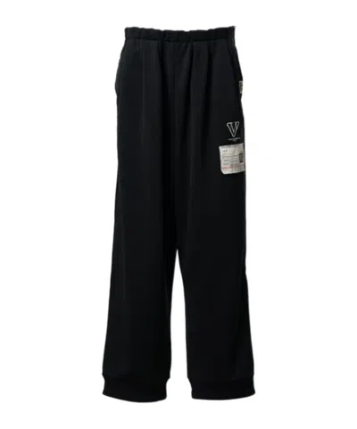 Miharayasuhiro Amateur Sewn Like Track Pants In Black