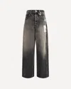 Miharayasuhiro "amateur Sewn Like" Wide Denim Jeans In Black