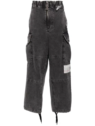 Miharayasuhiro Cotton Cargo Pants In Black