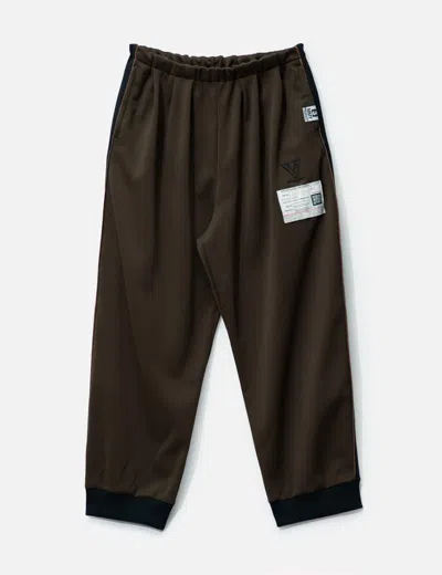 Miharayasuhiro Amateur Sewn Track Pants In Brown