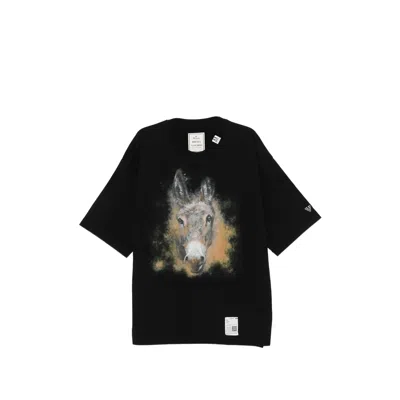 Miharayasuhiro Black Horse Printed T-shirt