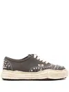 Miharayasuhiro Baker Og Sole Studded Canvas Low-top Sneaker In Grey