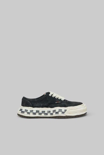 Miharayasuhiro Baker26 Graffiti Sole Low-top Sneakers In Blue