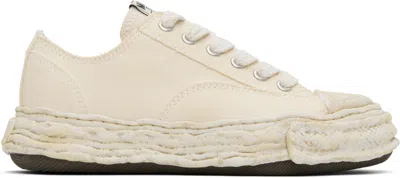 Miharayasuhiro Beige 'peterson23' Og Sole Garment Dyed Canvas Sneakers