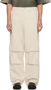 Miharayasuhiro Maison Mihara Yasuhiro Parachute Trousers White In White