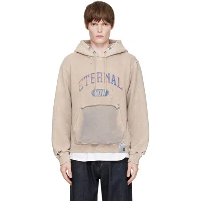 Miharayasuhiro Beige Sun Faded Like Hoodie In Neutral