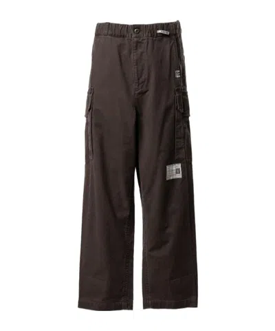 Miharayasuhiro Belt-loop Utility Casual Trousers In Brown