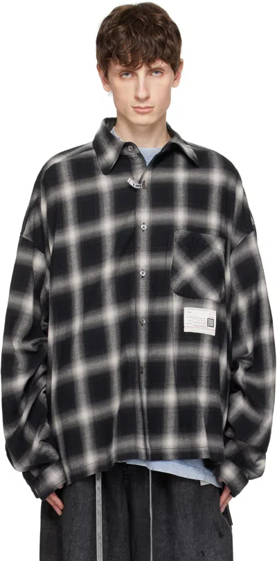 Miharayasuhiro Black 2 Shirts Combined Long Sleeve Shirt