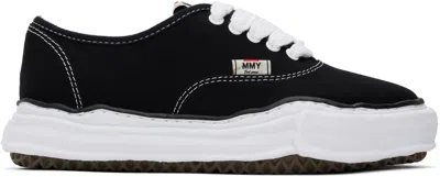 Miharayasuhiro Black Baker Og Sole Canvas Low-top Sneakers