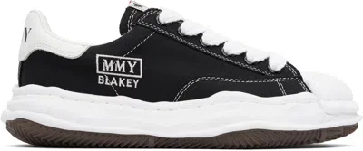 MIHARAYASUHIRO BLACK 'BLAKEY' OG SOLE CANVAS SNEAKERS