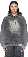 Miharayasuhiro Maison Mihara Yasuhiro Washed Black Sweatshirt With Distressed Effect