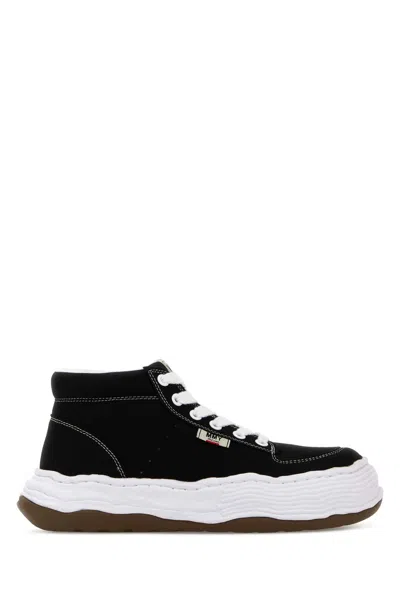 Miharayasuhiro Black Canvas Oliver Sneakers In Multi