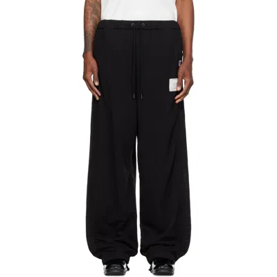 Miharayasuhiro Black Combined Sweat Denim Jeans