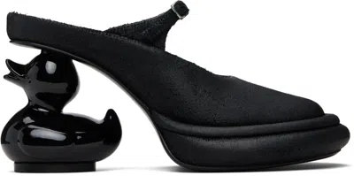 Miharayasuhiro ブラック Duck ヒール In Black