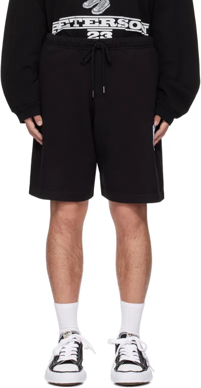 Miharayasuhiro Black French Terry Easy Shorts