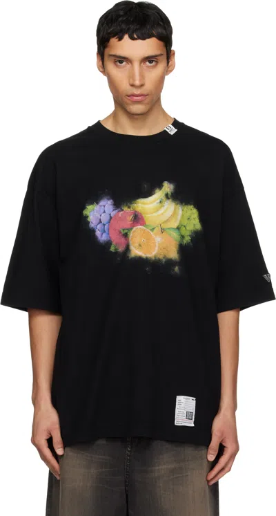 Miharayasuhiro Black Fruit Printed T-shirt