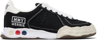 Miharayasuhiro ブラック 'herbie' Og Sole キャンバス ローカットスニーカー In Multi