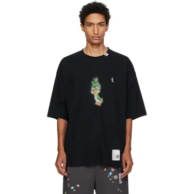 Miharayasuhiro Black Leon Printed T-shirt In Blue